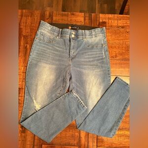 Indigo Poppy Distressed - Size 16 - Fun, Stretchy, Comfortable